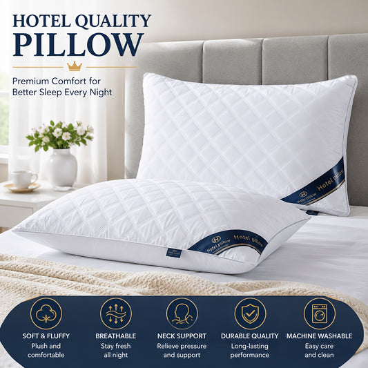 Hotel Quality Neck Support Bed Pillows